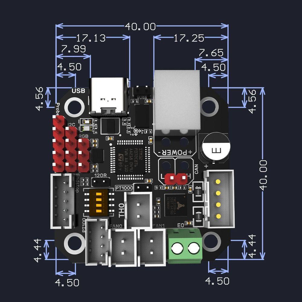 Простое обслуживание Расширительная материнская плата для 3D-принтера BIGTREETECH Расширение Klipper Защита от замыкания на землю