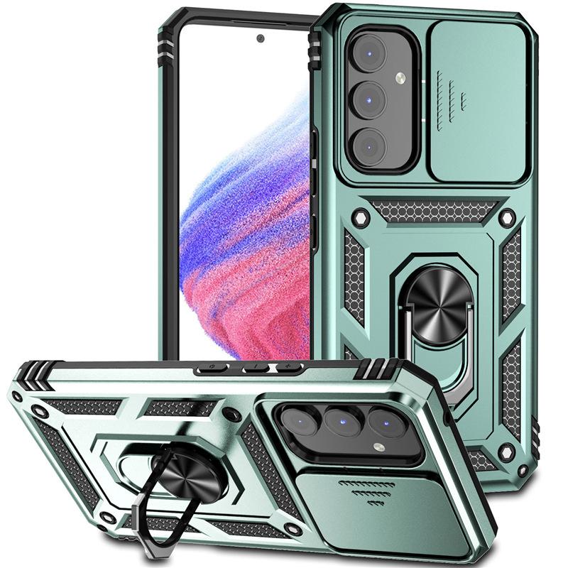 Suitable for Samsung A17 phone case, A07 full cover, A56 ring holder, A55 stand, A16 military push-window case, A06 protective case