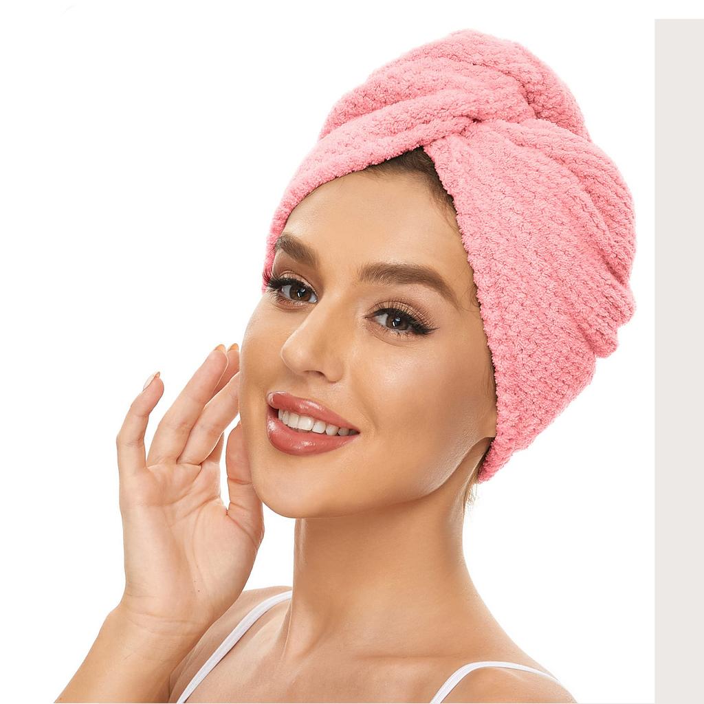 Ultra Soft Microfiber Towel - Fast Drying, Super Absorbent Wrap for Women & Girls, Gentle Care for Curly or Damaged Hair, Solid Bathroom Accessory