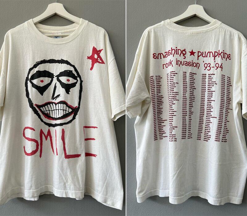Футболка Smashing Pumpkins band Tour 93-94 Rock Invasion SMILE