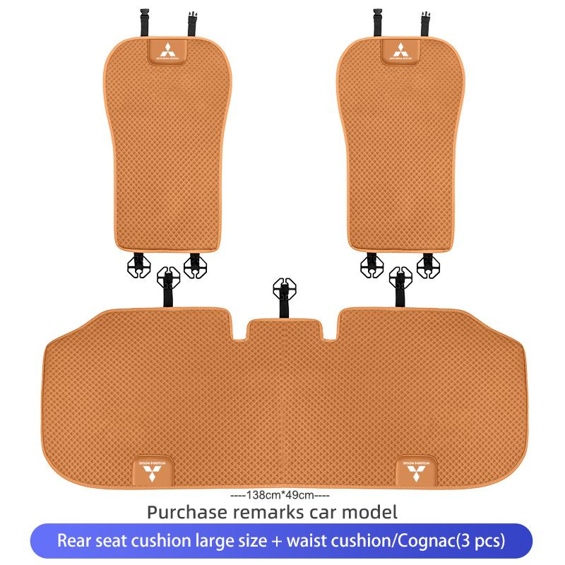 Car Logo Seat Cover Ice Silk Protector Mat Pad Comfortable Auto Accessories For Mitsubishi Lancer ASX Pajero Mirage Attrage RP4