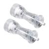2Pcs Acrylic Manual Grinder Transparent Pepper Salt Mill Spice Jar Grinder Kitchen Grinding Tool6in
