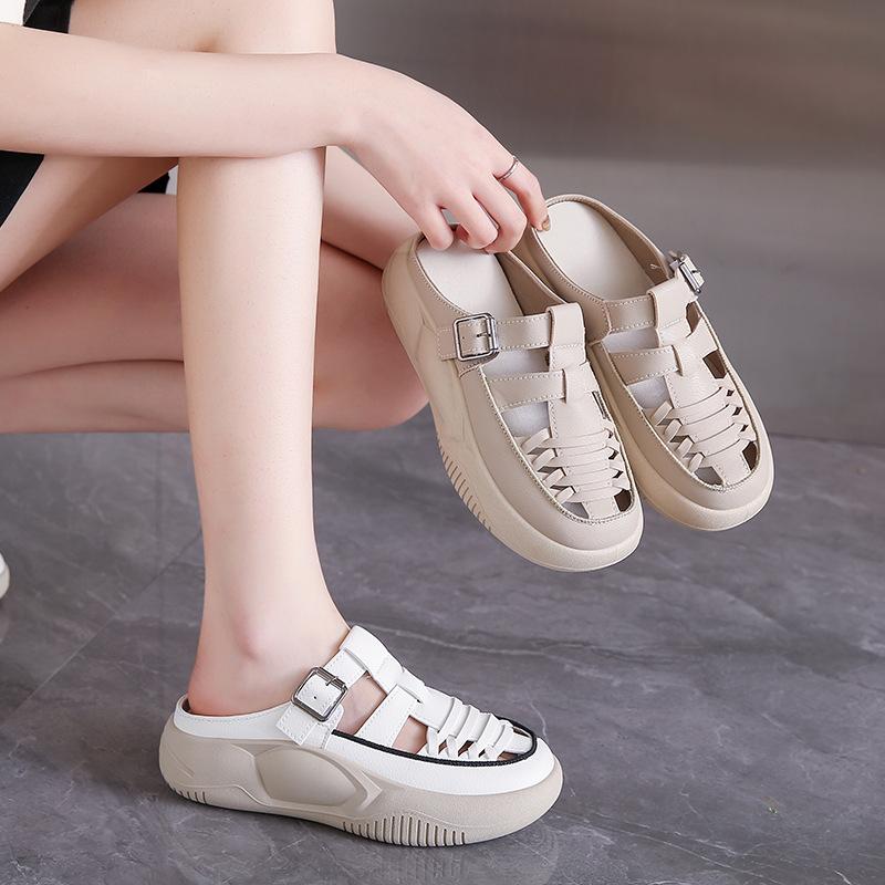 Универсальные сандалии маленькие белые туфли женские летние новые - это женские повседневные дышащие сандалии на платформе