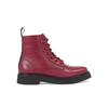 Tjw Lace-up Ankle Boots with Flat Sole EN0EN02310 Burgundy Color
