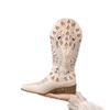 Western Cowboy Boots Embroidered Retro Square Head Tall Boots Thick Heel High Heel Medium Boots Bohemian Knight Boots Long Boots