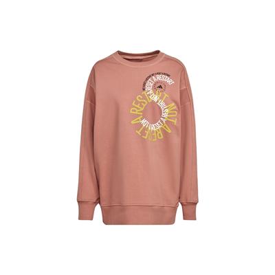 adidas Толстовка X Stella Mccartney с буквенным принтом спереди Топы унисекс Красный Коричневый IB5887