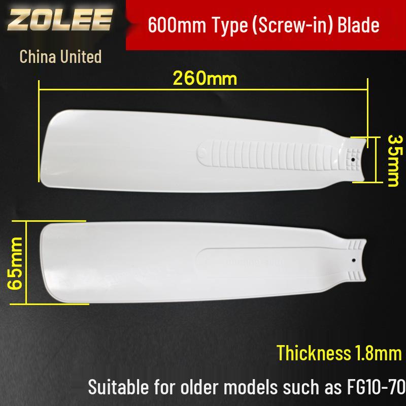 Compact Ceiling Fan with 400-1050mm Blades and Clip Attachment