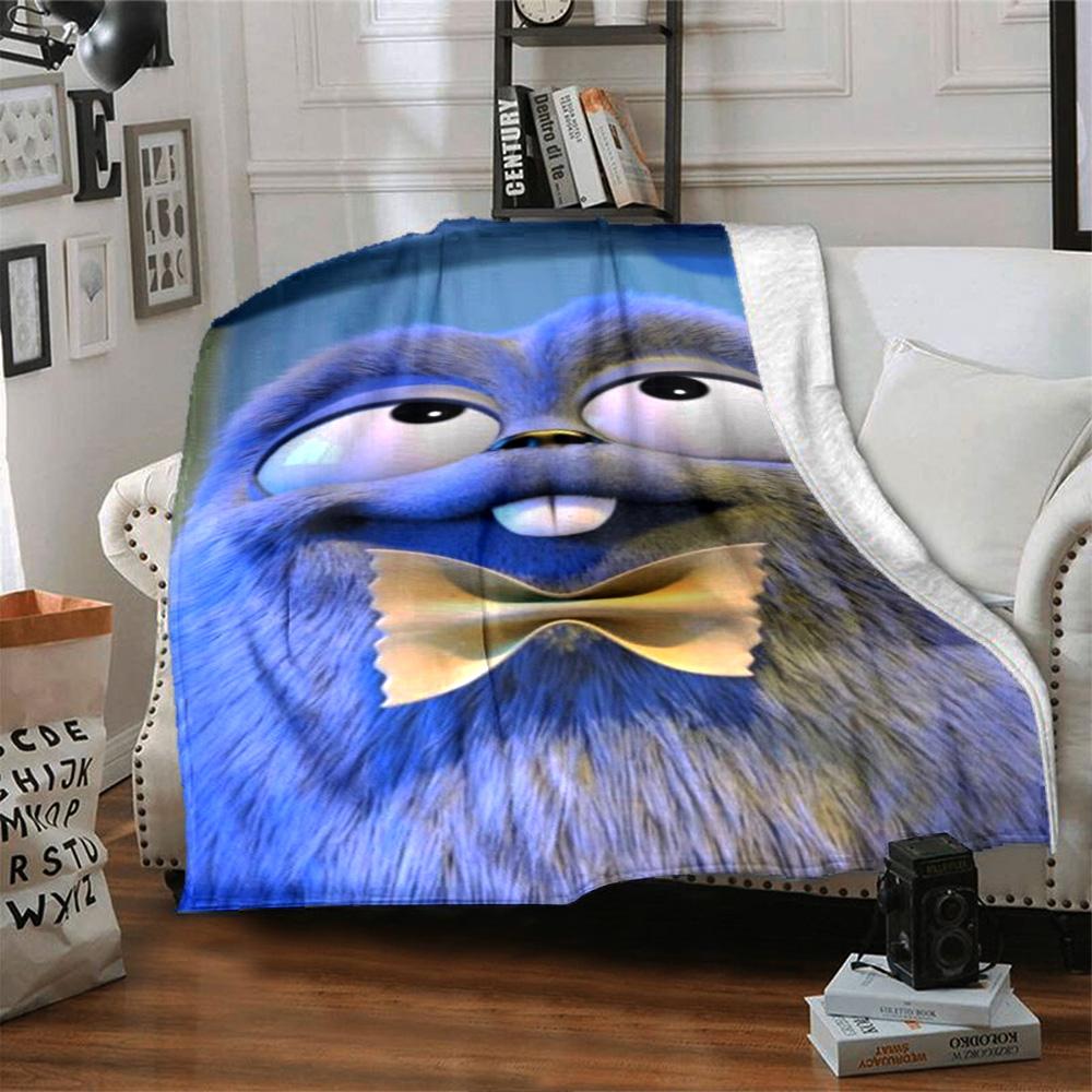 Grizzy & Lemmings Blanket Soft Warm Cozy Suitable for Couch Bed Chair Four Seasons Universal Stylish Decor Suitable for Gifting Relatives and Friends