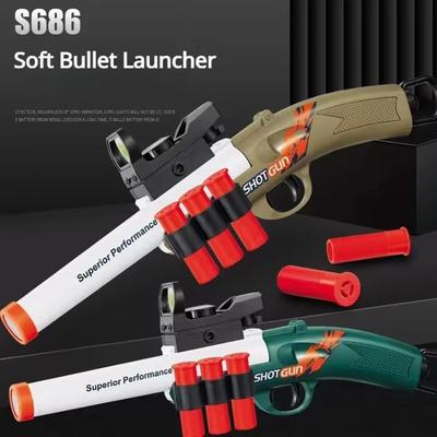 Мини S686 Винтовка Выброс Гильзы Игрушечный Пистолет Мягкая Пуля Заряжается Вручную Спорт на Открытом Воздухе CS Стрельба Игра Оружие для Детей Мальчиков Подарок