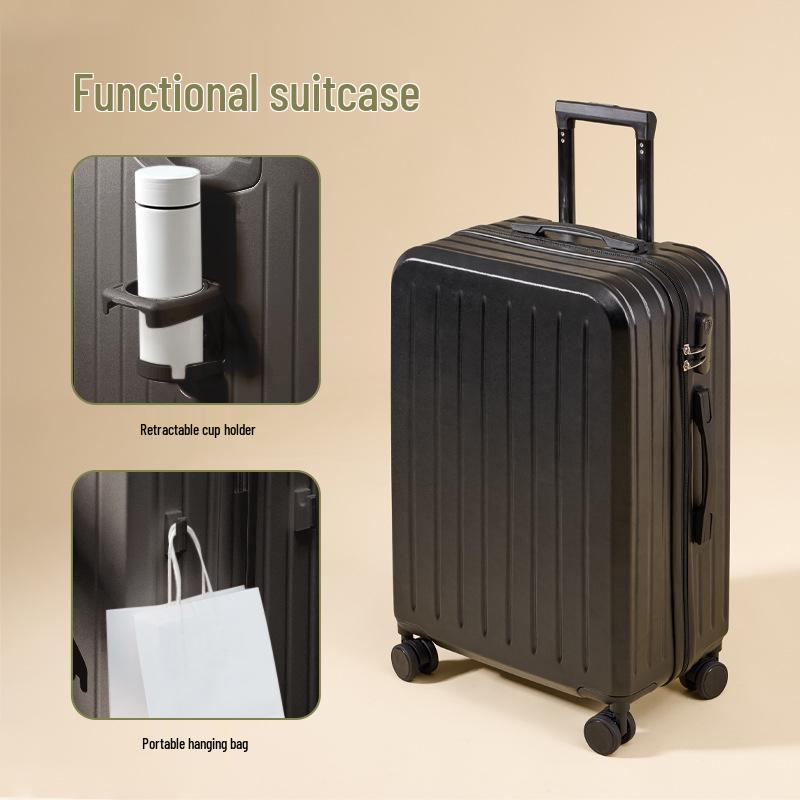 20-Inch Leather Suitcase Trolley - Durable Carry-On Luggage for Men & Women, 24-28 Inch Available