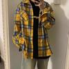Унисекс Американская Ретро Желтая Клетчатая Рубашка - Модная, Нишевый Дизайн, Свободная, С Длинным Рукавом, Легкая Солнцезащитная Куртка