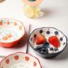 Керамическая салатница, милая фарфоровая миска, миска для риса, креативная маленькая миска, бытовая миска, одна десертная миска, тарелки с фруктами