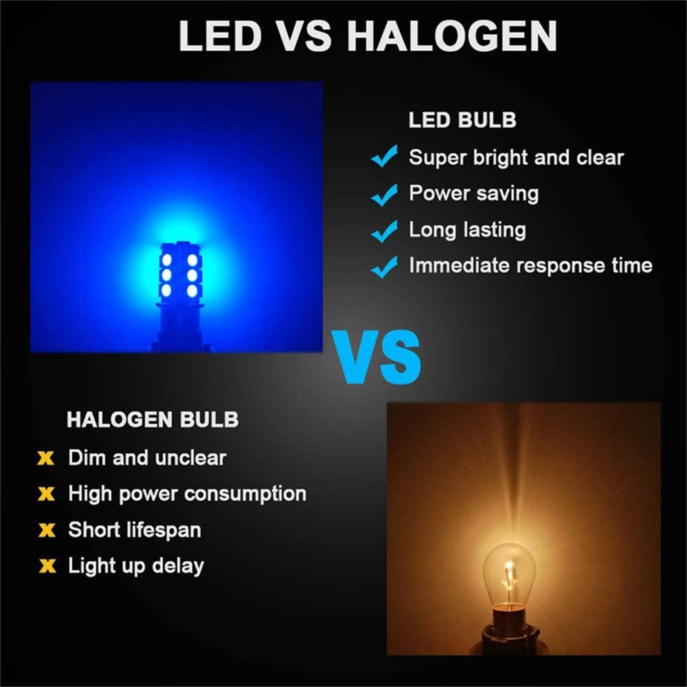 10 шт. P21W BA15S 1156 5050 Светодиодные лампы Синий Супер Яркий Для 12V RV Лодка