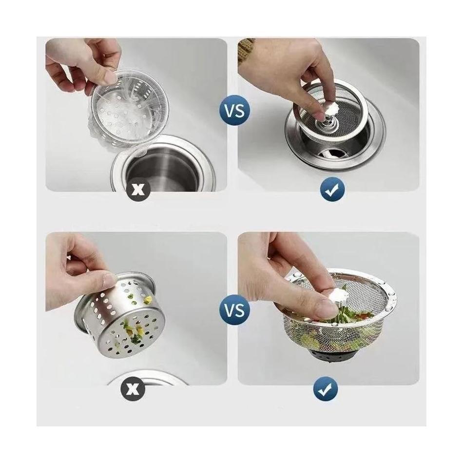 New 1 Pcs Drain Waste Plug Filter Suitable For Bathroom Floor Drains Kitchens Household Steel Sewer Filter Kitchen Tools