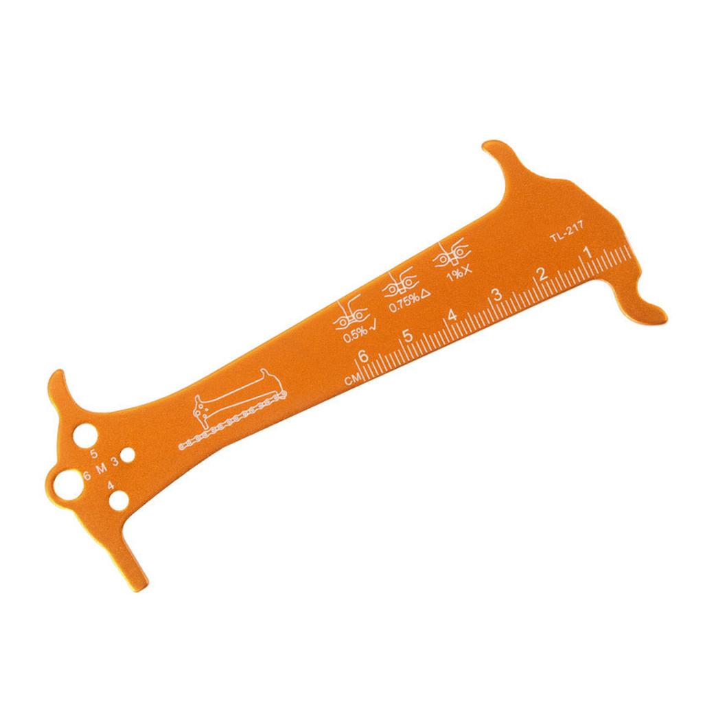 Индикаторы износа цепи велосипеда Шаблон Инструмент для ремонта цепи велосипеда Измерительная линейка Велосипедный калибр цепи Измерительная линейка