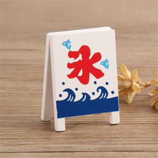 Декоративный держатель для карточек Прочный захват Дерево Все сочетается Вертикальный зажим для заметок