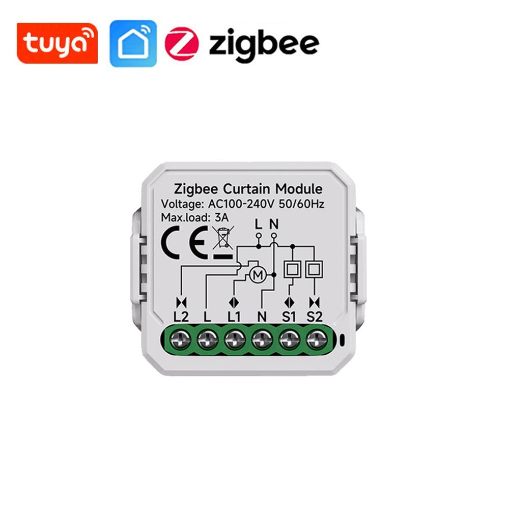 Tuya WiFi Zigbee Smart Curtain Switch Module Smart Life APP для электропривода жалюзи для рольставней Работает с Alexa Google Home