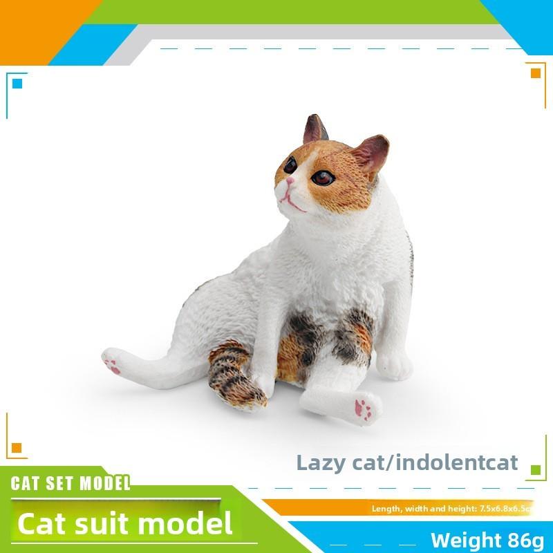 Cat Pvc Realistic Model Ornament For Kids Playroom Decor And Educational