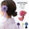 [Noelmarket] Украшение для волос для юкаты, Ручная работа в Японии, Стабилизированный цветок, Гипсофила, Цветок в стиле георгина, Кисточка, для Церемонии совершеннолетия,