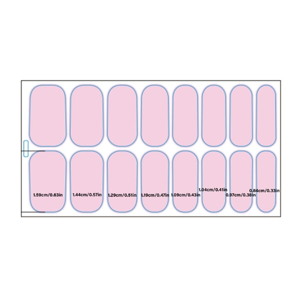 French Tip Gels Nail Strips Glittering Gels Nail Sticker Lovely Nail Polish Strips Gels Nail Wrap Nail Art Sticker