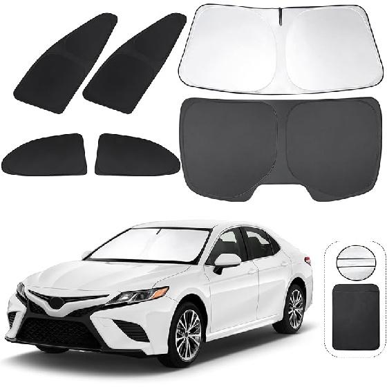 TINGLU Солнцезащитный козырек для Tesla Model X Tesla X 2016-2024 2025 Аксессуары Солнцезащитный козырек на лобовое стекло Защита от УФ-лучей Накидка на солнцезащитный козырек С