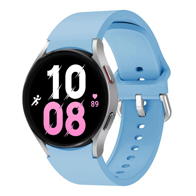 Оригинальный ремешок для Samsung Galaxy Watch 4/5/6 classic 47мм 43мм 44мм 40мм Силиконовый браслет без зазоров для Galaxy Watch 5 pro 45мм