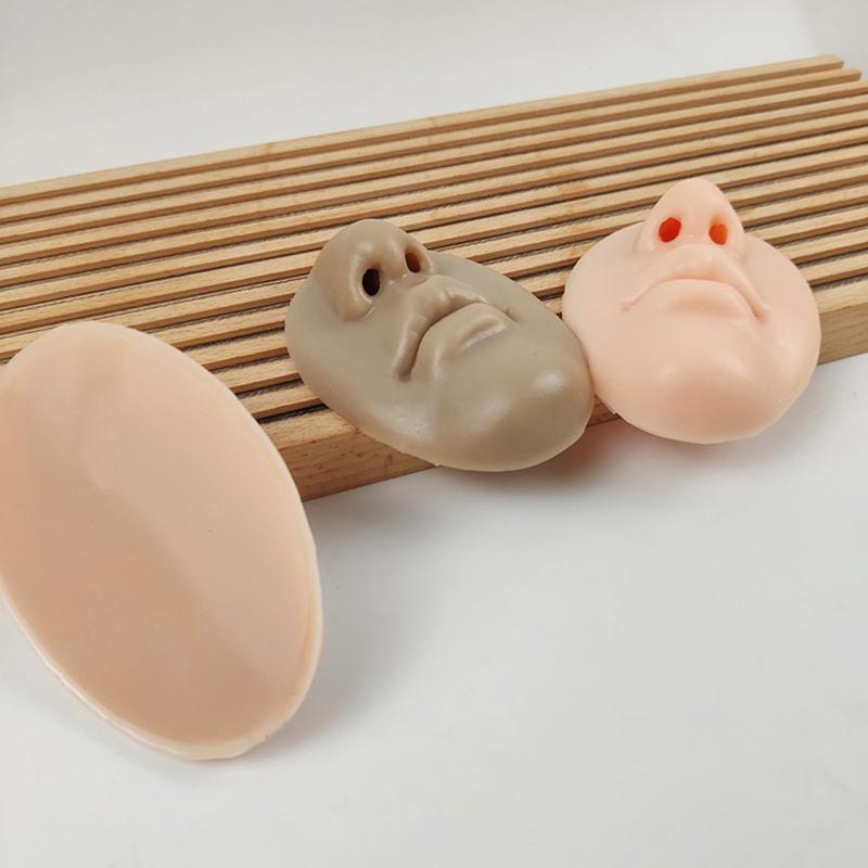1шт 3D силиконовая модель лица татуировка прокол практика имитация человеческого носа рот часть тела дисплей нос пирсинг ювелирные изделия