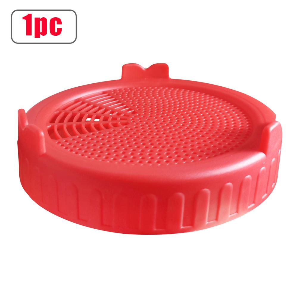 1/2pcs Sprouting Lid Seed Growing Fermentation Vegetable Sealing Lids Food Grade Mesh Sprout Cover Kit for Mason Jar