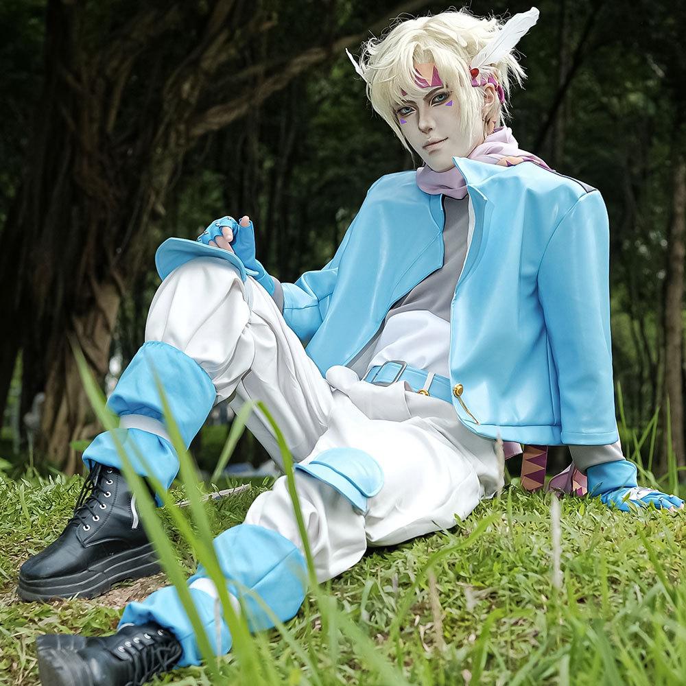 Косплей костюм на Хэллоуин Цезарь Цеппели из JoJo's Bizarre Adventure