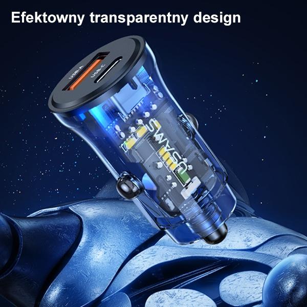 Usams Ład. Sam. 1Xusb+1Xusb-C C32 30Wfast Charge Niebieski/Blue Cc164Cc02 (Us-Cc164)