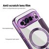 Business Flip Leather Matte Armor Shell For Magsafe Magnetic Phone Cases For Google Pixel 10 9 Pro XL 8A 7A Clear Plating Cover