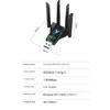 Двухдиапазонный WiFi-адаптер 1300 Мбит/с с 4 антеннами для Windows 7/10/11 - Не требует драйверов