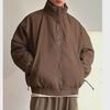 Maillard Men's Retro Coffee Cotton Jacket – Thick, Warm, and Loose Fit for Winter