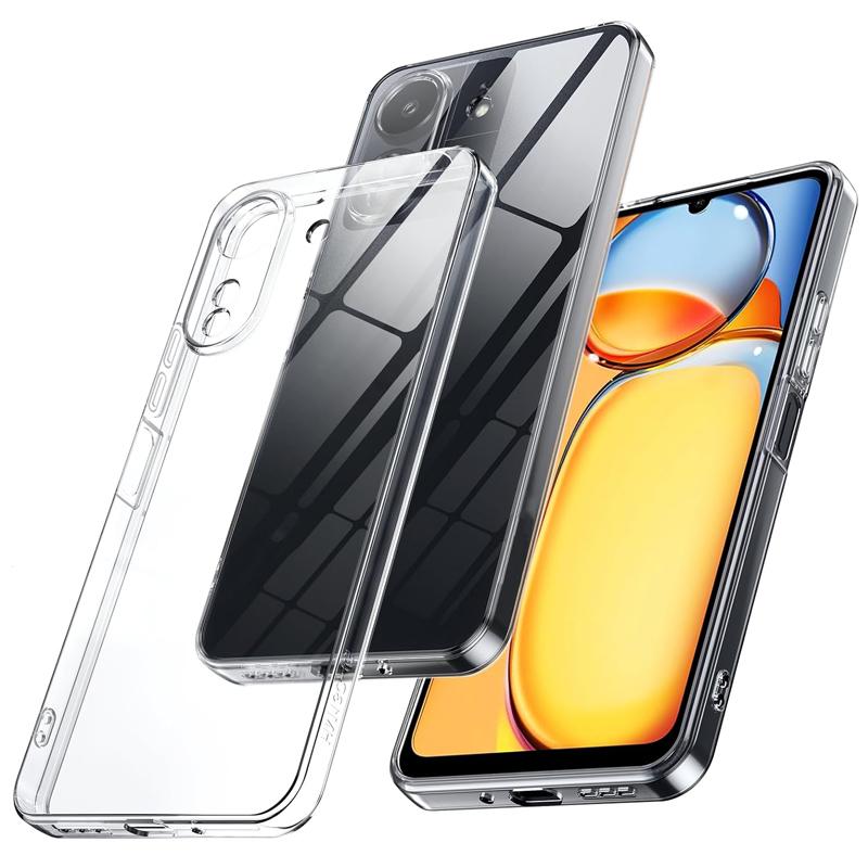 Прозрачный ультратонкий мягкий силиконовый чехол для телефона Xiaomi Redmi Note 13 12 Pro 12S 13C Redmi13C 4G 5G, прозрачная задняя крышка из ТПУ