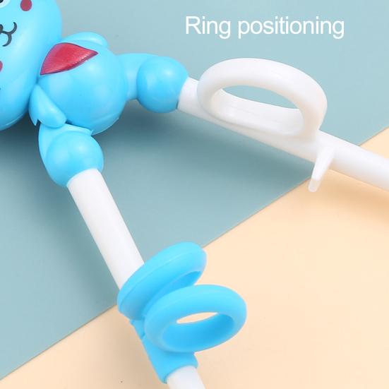 2 пары детских палочек для еды, простые в использовании многоразовые обучающие палочки для еды в форме милых животных, обучающие палочки для детей