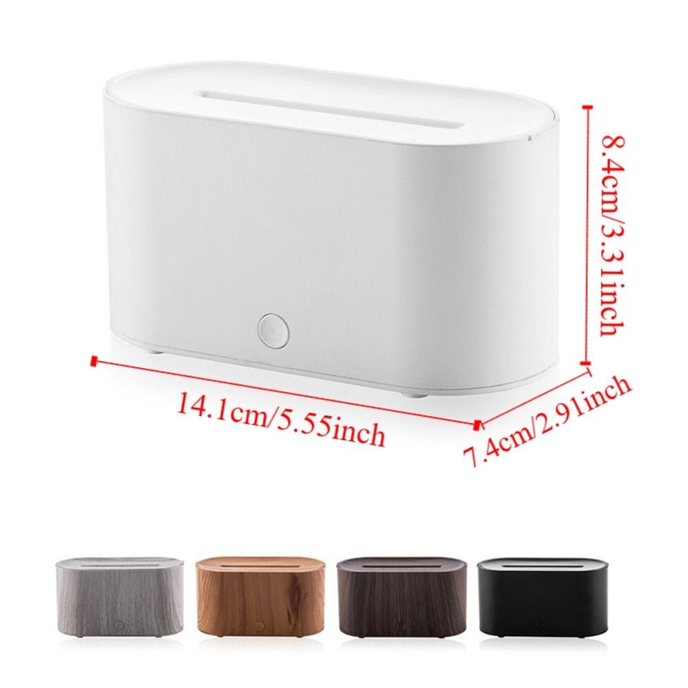 Красочный свет Аромадиффузор для эфирных масел Бесшумная работа Ароматерапевтическая машина Пламя Домашнее использование