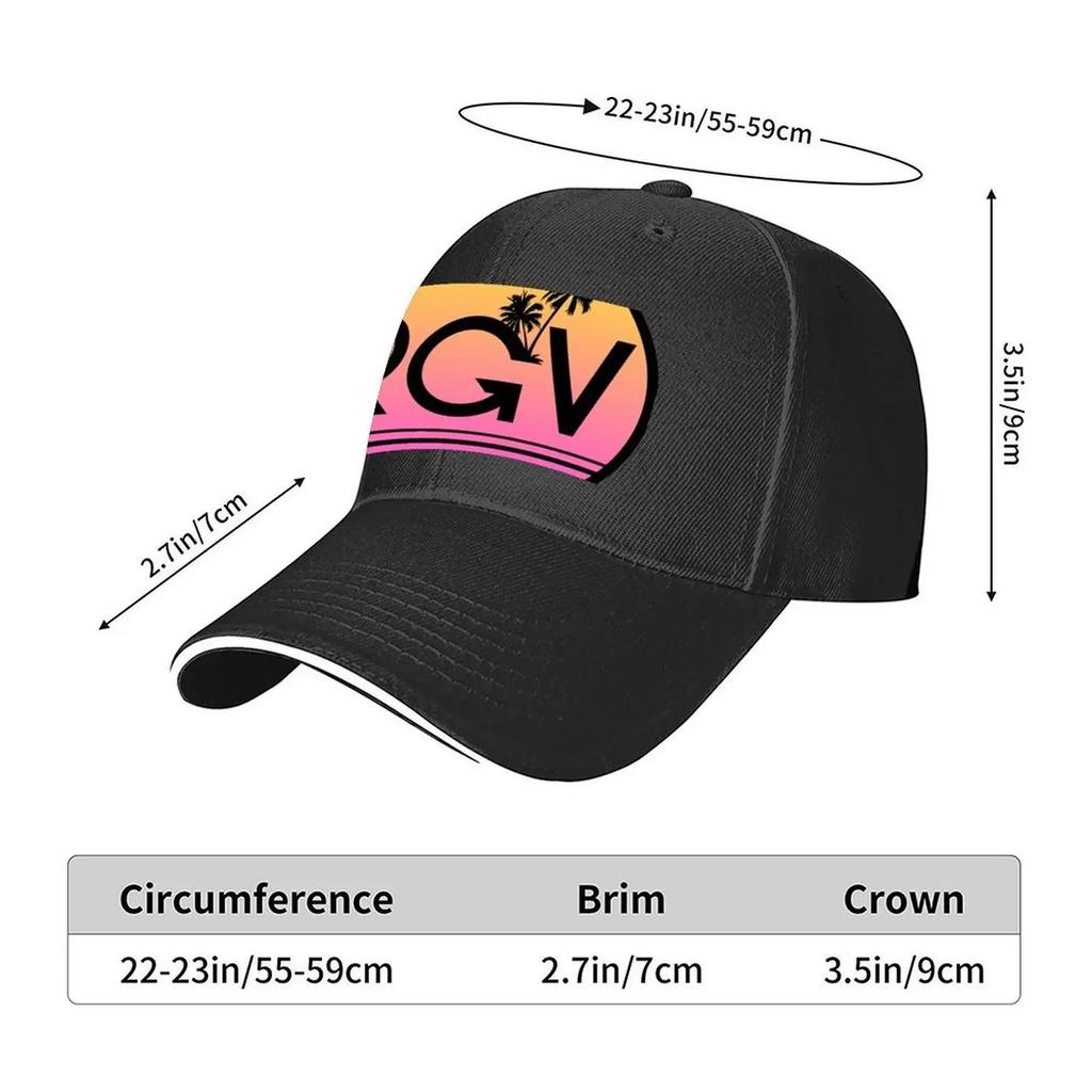 RGV Logo Baseball Cap Hip Hop Designer Hat Beach Outing Hat Beach Hats Man Womens