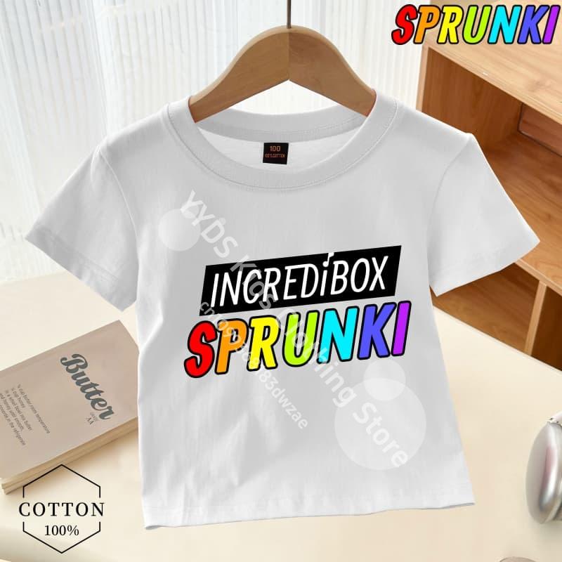 Просто парень, который любит Sprunki Boy, графический принт, детская футболка Sprunki, модный тренд, футболка для мальчика, летняя одежда для мальчиков/девочек, универсальная одежда
