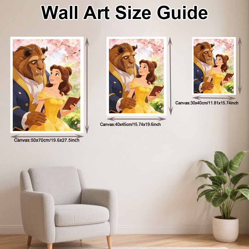 Disney Beauty and the Beast Diamond Paint Painting Art Kit Handmade DIY5D Home Decor Gift