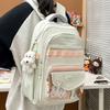 Новый рюкзак в стиле колледжа высокой ценности, свежий и милый, с контрастной цветной вставкой, рюкзак для ученика средней школы