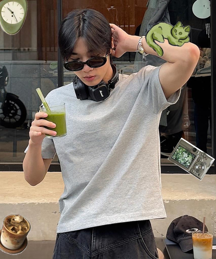 MINDBRIDGE Crop Oversized Daily Short Sleeve T-Shirt - 3 Colors