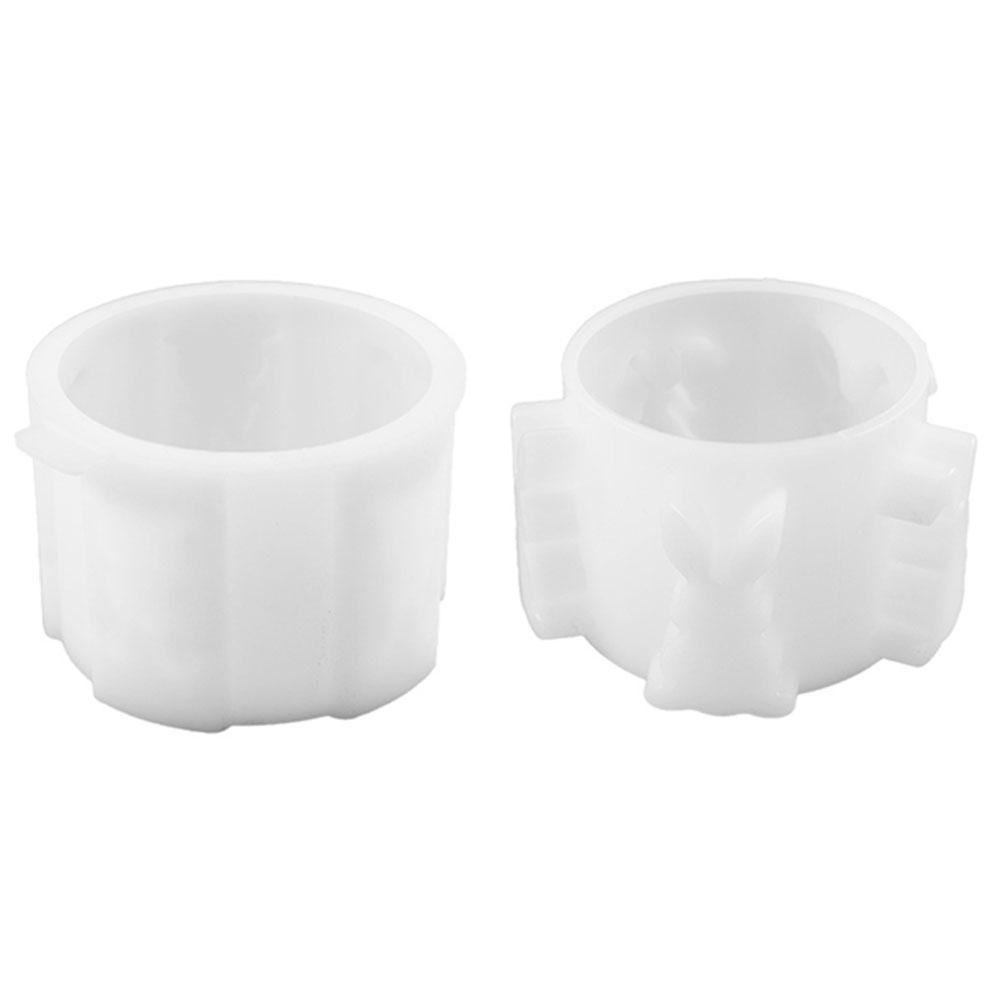 Полая пасхальная лампа в виде кролика, силиконовая форма для креативных пасхальных украшений своими руками с литьем из эпоксидной смолы