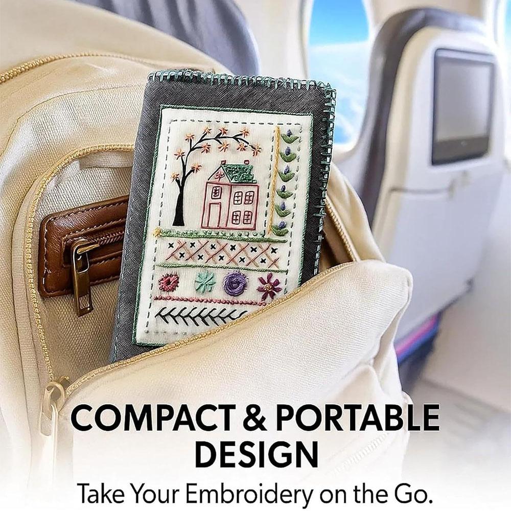 106 Patterns Embroidery Stitch Book Kit with Tools & Tutorials for DIY