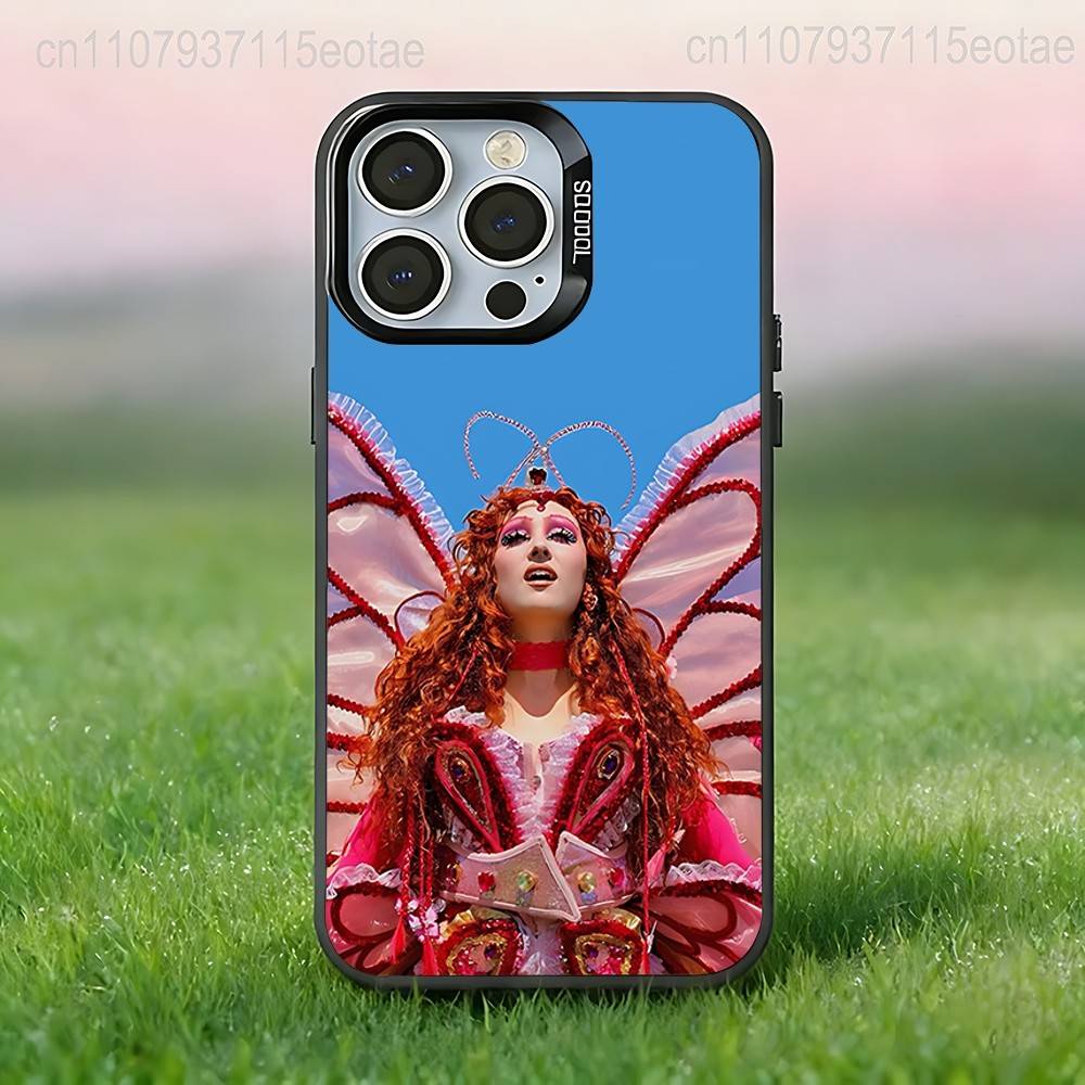 C-Chappell Roan Singer Phone Case For iPhone 17,16,15,14,13,12,11,Pro,Max,Plus,E,Air,Mini Black Tpu IMD Cover