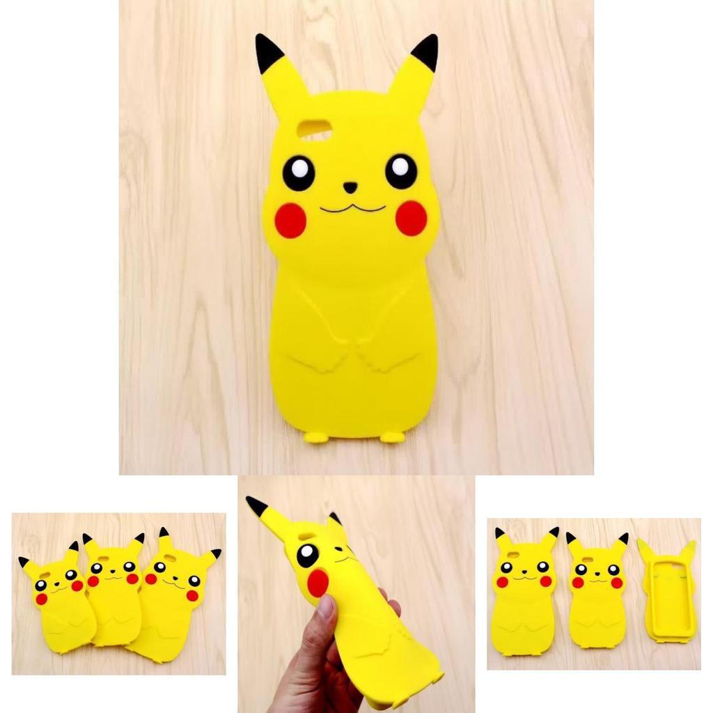 Pikachu Silicone Phone Case For Iphone 5 6 Plus With Drop Protection And Stress Relief