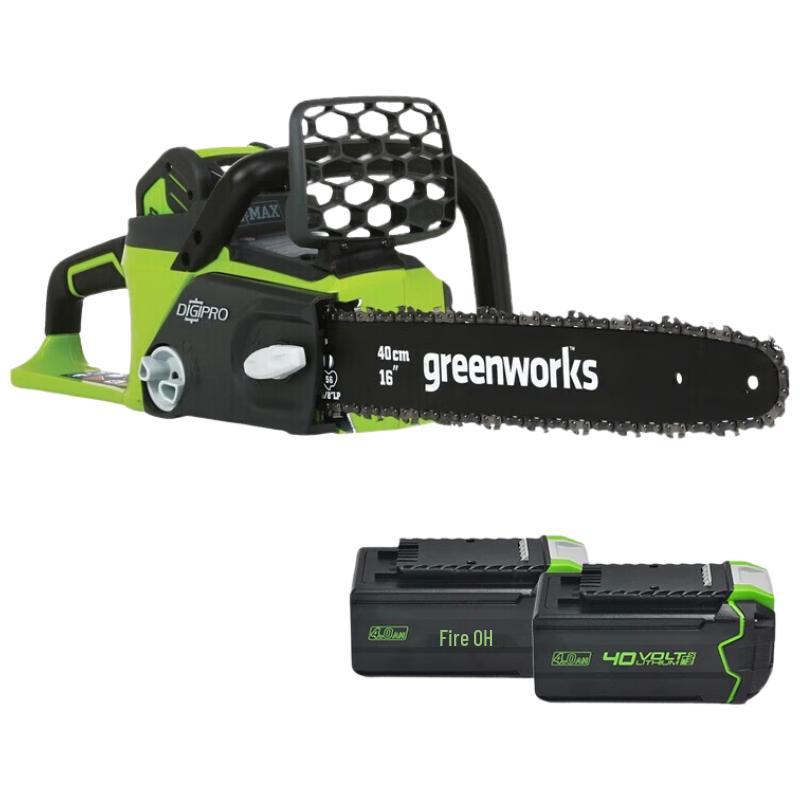 Беспроводная электрическая цепная пила Greenworks, штекер CN (адаптер в комплекте)