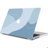 Protective Case for MacBook - BOOLING - M4 - Ultra Slim - Pastel Blue Pattern
