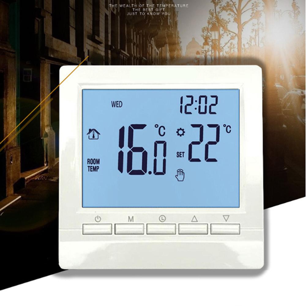 Напольный настенный термостат с сенсорным ЖК-дисплеем, регулятор температуры отопления в помещении