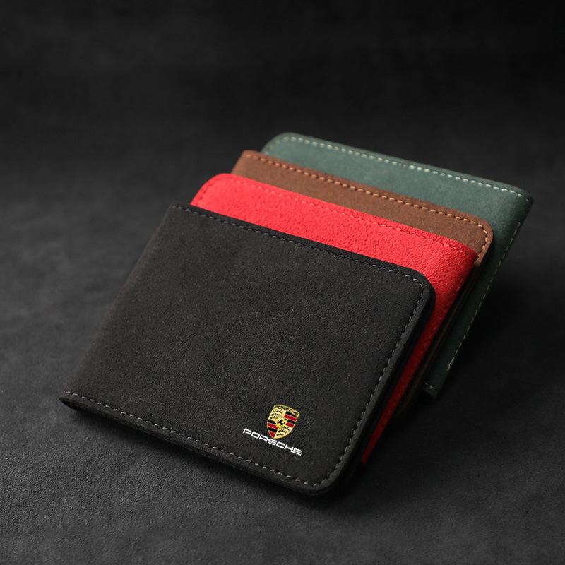 Защитный чехол для водительских документов автомобиля Держатель для хранения кредитных карт Зажим для Porsche 911 991 Cayenne 955 958 Macan Panamera Boxter