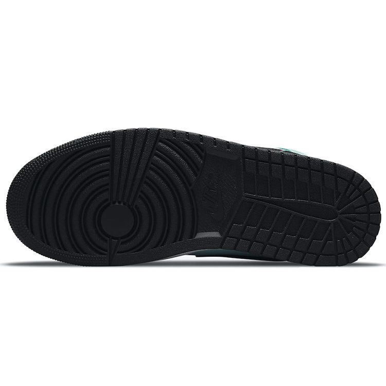 Air Jordan 1 Mid Aqua Черные женские кроссовки Синие BQ6472-300